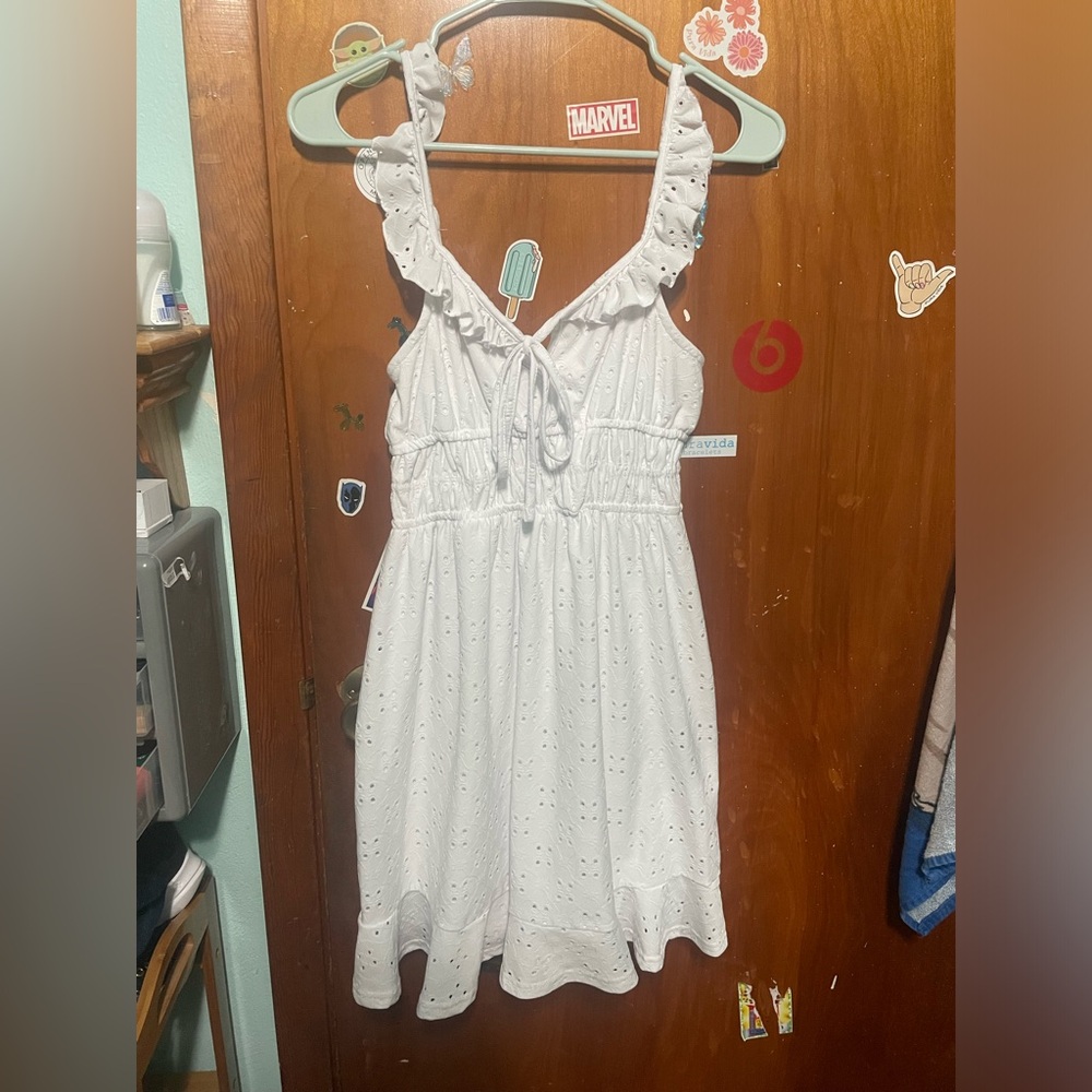 White dress in a size M